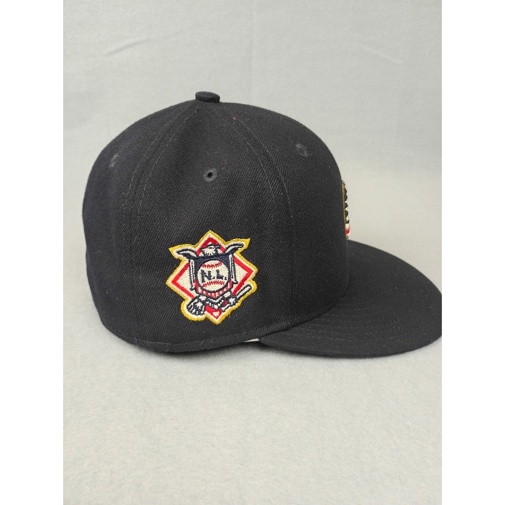 New Era 59FIFTY Chicago Cubs MLB Stars and Stripes Fitted Hat 7 1/4 Black